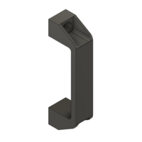 MODULAR SOLUTIONS HANDLE&lt;BR&gt;30 SERIES 120 PULL HANDLE GRAY W/HARDWARE